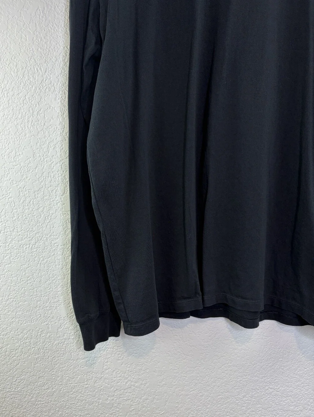 The North Face Logo Long Sleeve Black Tshirt Xl